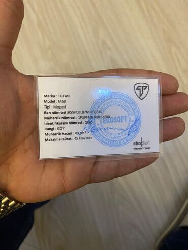 Motonəqliyyatın icarəsi: Tufan - M50, 50 sm3, 2022 il — 7