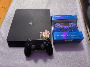 PS4 (Sony Playstation 4): Playstation 4 slim 500 gb yaddas +750 gb harddisk Cemi 1250 gb