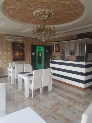 hazır biznes restoran: Yeni gunesli, Yol kenarinda 2 zal 4 kabinet, Wifi.stol stul.su .daimi — 4