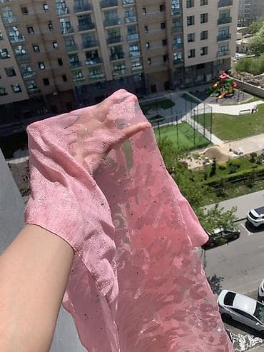 xaç sep: Nişan şərfi Həri şərfi Yeni Şəffaf çəhrayı şal/örtü – incə naxışlı — 2