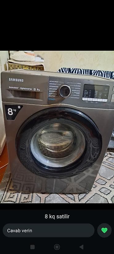 Samsung paltaryuyan maşın – 8 kq - Ön yükləməli, geniş baraban (8 kq — 1