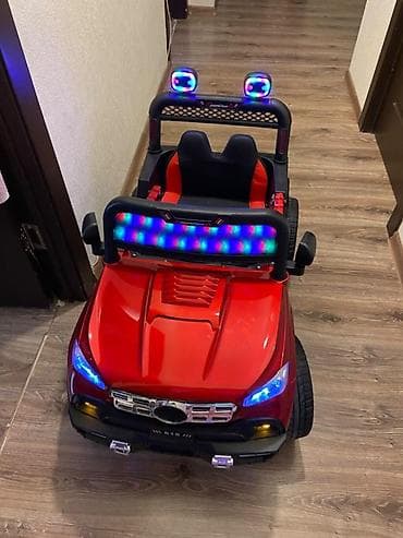 Uşaq üçün elektrikli akkumulyator maşın – qırmızı rəng. Məlumat: - — 2