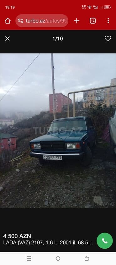 diski teker type 1: VAZ (LADA) 2107: 1.6 l | 2001 il 68 km Sedan — 1