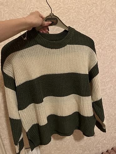 xs olcu: Stradivarius qadın sviteri – toxunma, enlİ zolaqlı dizayn XS olcu — 2