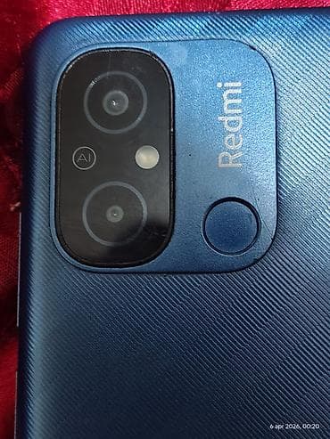 islenmis redmi: Redmi 12C, 128 GB, rəng - Mavi, Barmaq izi — 4