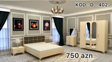 qiz ucun kravatlar: 2 təknəfərlik çarpayı, Dolab, Komod, 2 tumba, Yeni — 3