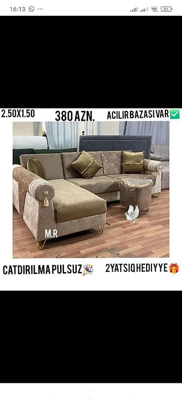 divan ucun macalka: Künc divan, Yeni — 1