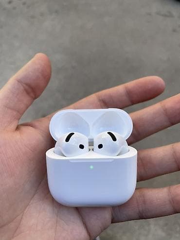 Техника и электроника: Беспроводные (Bluetooth) Наушники, Apple, цвет - Белый — 6