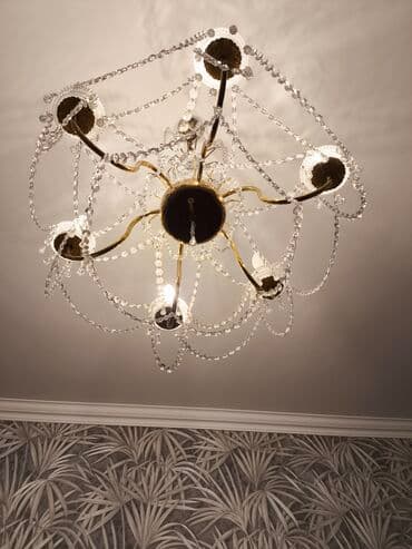 listur sekilleri: Çılçıraq, 8 lampa, Xrustal — 2