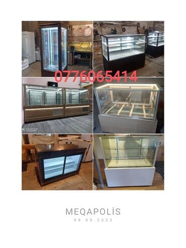 qurasdirilan soba: Şirniyyat vitrinləri istənilən ölçüdə sifarişlə yığılması və satışı — 1