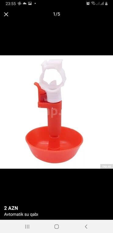 çöl ördeyi: Su qabi Nipel Avtomatik su qabi Toyuq-cücə, bildirçin, ordək, qaz ve — 4