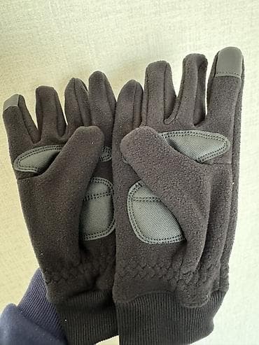 Спорт и отдых: Qış üçün isti əlcəklər – qara rəng - Material: yumşaq flis (içlik tam — 3