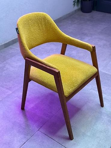 iran kafeli: Mətbəx üçün, Yeni, Qatlanmayan, rəng - Sarı Stul — 2