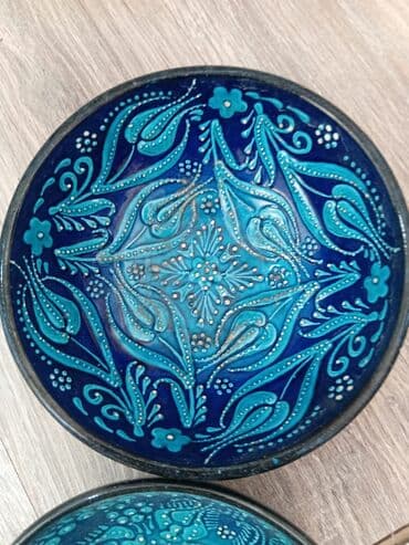 Boşqablar, 1 əd, rəng - Göy, Keramika