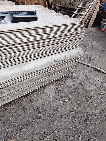 Дом и сад: Dalğalı şifer dam örtüyü vərəqləri - Material: dalğalı şifer (boz — 2