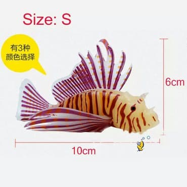 oskar balığı: Akvarium üçün fosforlu silikon balıq fiqurları — 3