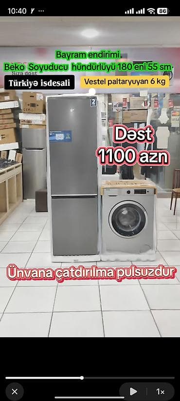 soyuducu şkaf: Yeni Soyuducu Satılır — 10