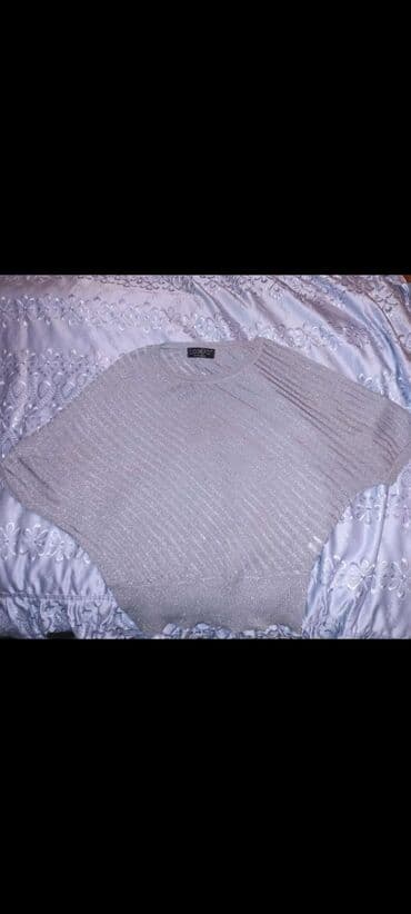 kofta modelləri: Красивая кофта, цвет серебристый, в отличном состоянии — 1