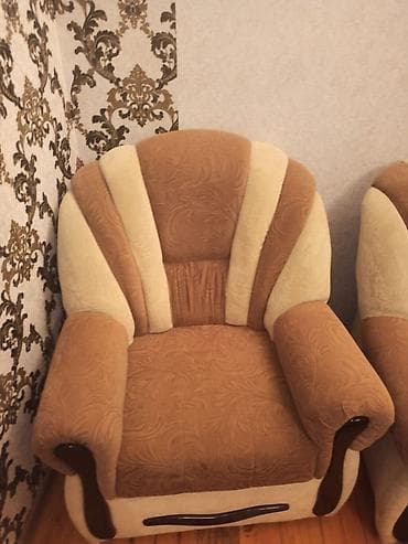 paneli: Qonaq otağı üçün 3 nəfərlik divan və 2 ədəd kreslodan ibarət yumşaq — 3