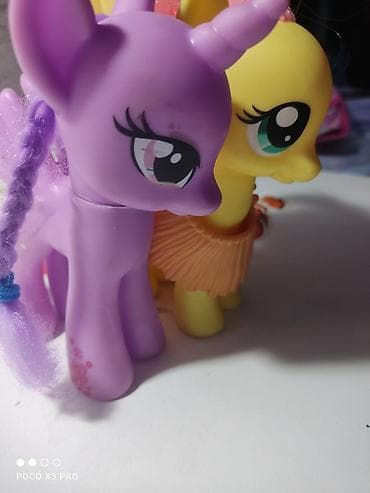 Oyuncaq fiqurlar: My Little Pony tipli 2 fiqur dəsti - 2 ədəd poni fiquru: biri — 2