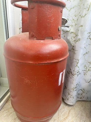 matras ucuz: Qırmızı rəngli məişət qaz balonu - Tutumu: məişətdə istifadə üçün — 2