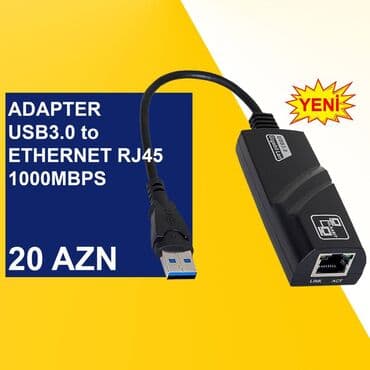 hdd box: USB Adapterlər ⭐USB2.0 to Micro SD – 3 AZN ⭐USB3.0 to Ethernet RJ45 — 9