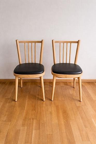 stol stul dəsdi: Mətbəx üçün, İşlənmiş, Açılmayan, Kvadrat masa, 4 stul — 2