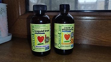 Amerika brendinə məxsus olan dəmir+vit C maye şəkilində uşağlar üçün