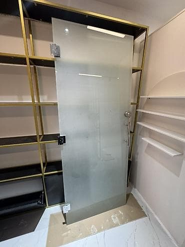 Şüşə qapı və alüminium çərçivə dəsti - Material: möhkəm temperli mat — 5