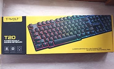 Gaming Klaviatura T20 RGB – Təzə, qutuda Tam yenidir, istifadə lalafo.az -da Gaming Klaviatura T20 RGB – Təzə, qutuda Tam yenidir, istifadə