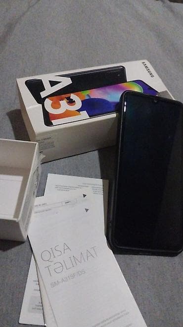 telfolar: Samsung Galaxy A31, 64 GB, rəng - Boz — 1