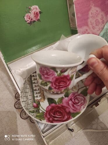 женские бюстгальтеры с плотной чашкой: Набор чашек,на 2 персоны.Нежные и красивые.Новые в коробке своей — 1