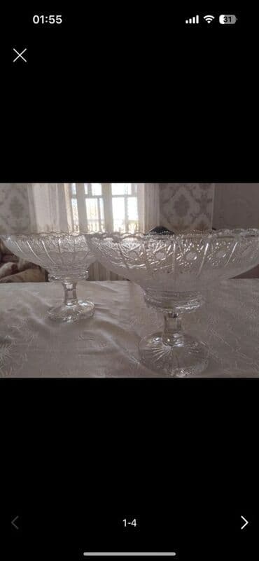 Tomun meyve qabi.2 ededi . Tezedir. 30 sm olcudur. Eni. Tecili