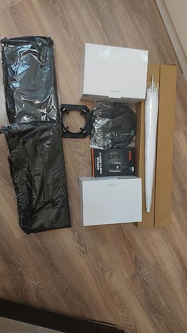 Foto studiya işıqlandırma dəsti Tərkib: - 2 ədəd A.C. 220V