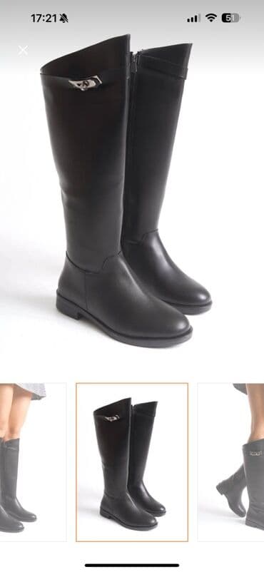 Digər ayaqqabılar: Qadın uzun çəkmə – “Ayakkabı Delisiyim” marka • Model: Binici tərzi — 3