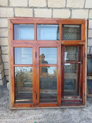 pencere reşotka: Taxta pəncərə, Еni: 1 sm, Uzunluğu: 1 sm — 1