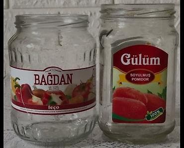 turşu: Hər ölçüdə bankalar var - Həcm: Təxminən 1 litr (hər banka) - — 1