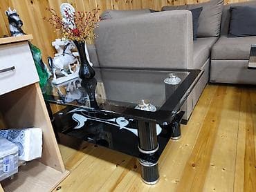 balaca divanlar: Dördbucaq masa, Açılmayan, Təkərsiz, Şüşə, Zəmanətsiz — 3