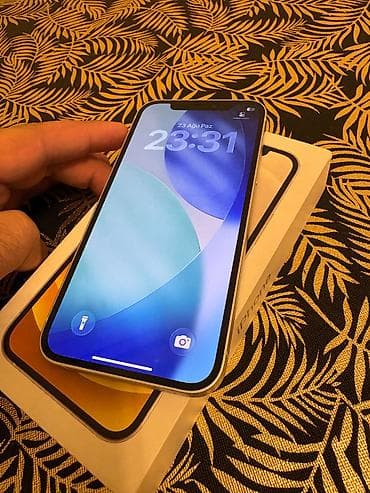 IPhone 12, 128 GB, Ağ, Barmaq izi, Face ID, Simsiz şarj lalafo.az -da IPhone 12, 128 GB, Ağ, Barmaq izi, Face ID, Simsiz şarj