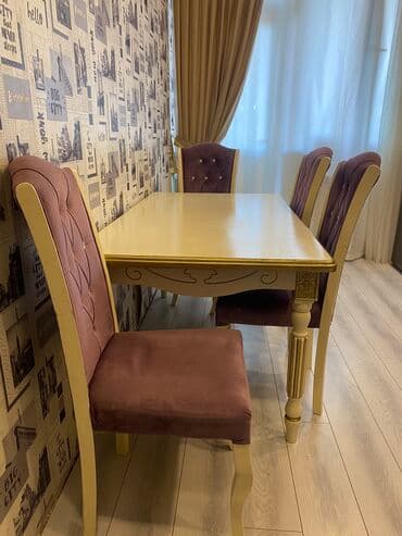 Qonaq otağı üçün, İşlənmiş, Açılan, 6 stul — 3