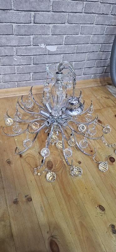 Çılçıraq, 6 lampa, Şüşə — 3