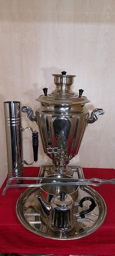 xiaomi not 9s: Kömürlə işləyən klassik samovar dəsti Tərkib:mis və latun — 4
