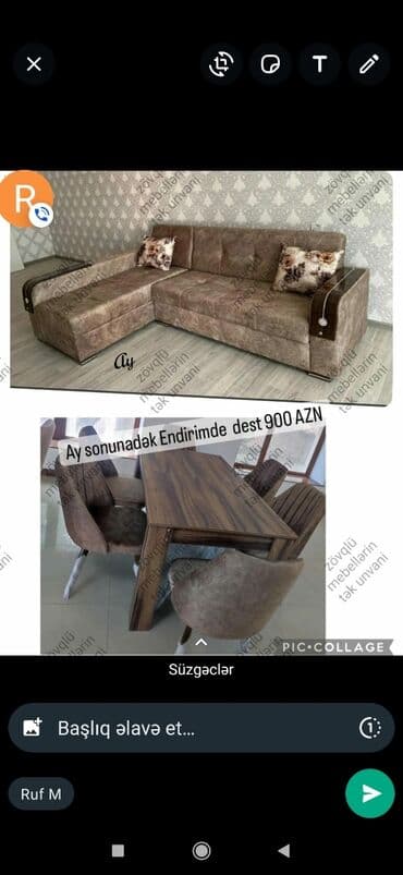 metbext divani: *künc divan* *masa dest* Yeni məhsul ✔️ sifarişlə hazırlanır ✔️ Ay — 2