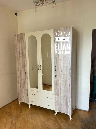 şifonyer satılır: Yeni, Açılan, 4 qapılı Düz dolab, Dəhliz dolabı, Azərbaycan — 1