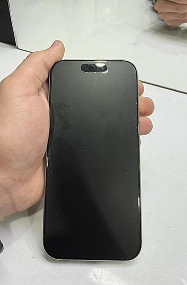 alfa term: IPhone 15 Pro, Natural Titanium, Face ID — 2