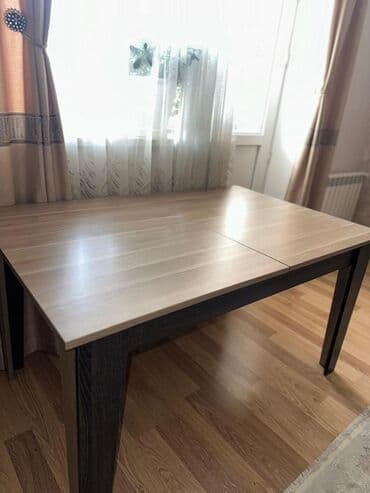 Masalar: Qonaq masası, İşlənmiş, Açılan, Laminat, Dördbucaq masa — 2