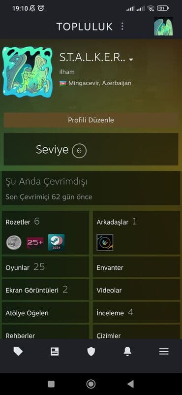 2 этажная кровать: - Profil səviyyəsi: 6 - Steam Puanları: 13,541 - Cüzdan balansı: $0.48 — 2