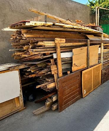 zabor: Taxta materialları – müxtəlif ölçü və növlər - Qarışıq taxta — 6