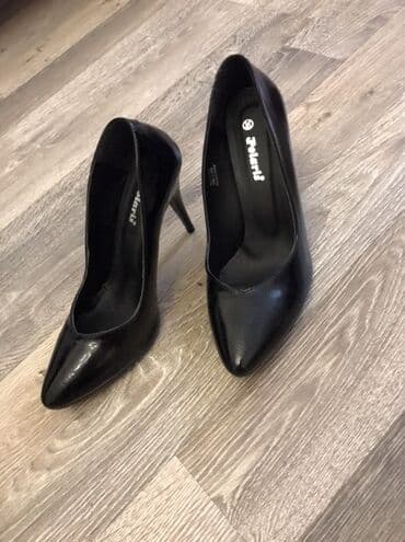 ботильоны высокий каблук: Brend: Polaris Model: Klassik qadın tuflisi - Rəng: qara, parlaq - — 1