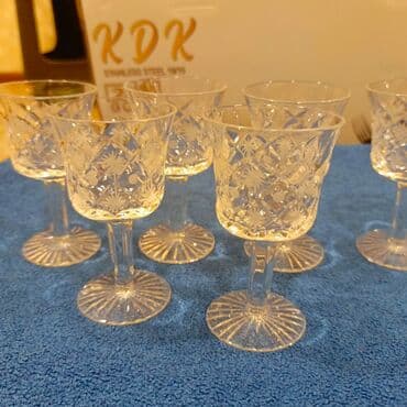 qab dest: Rümkalar, rəng - Ağ, Xrustal, 6 ədədli dəst — 1